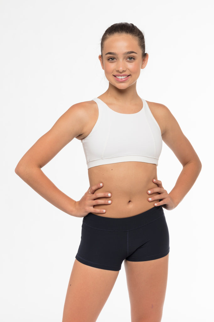 Bobbie Top - WHT + Honey Short - NAVY-0178