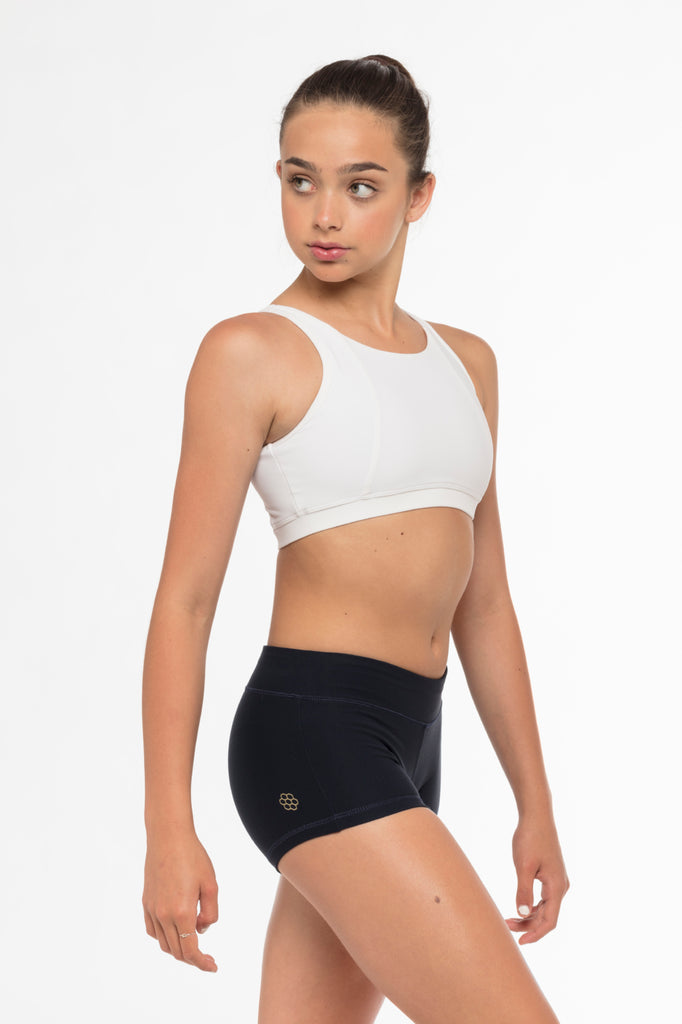 Bobbie Top - WHT + Honey Short - NAVY-0182